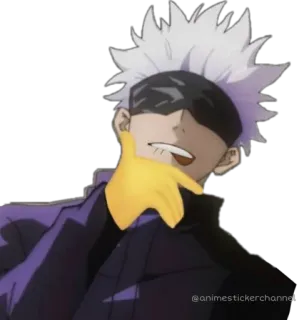 🤤 9cc86ad3 Satoru Gojo Jujutsu Kaisen Anime, Gojo, Jujutsu Kaisen, Charakter, Satoru Gojo whatsapp sticker