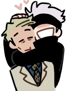 🥰 b3b8b319 Anime, Umarmung, Freundschaft, Liebe, Herzen, Figuren whatsapp sticker