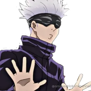 😗 b87d1caa Gojo Satoru Jujutsu Kaisen Anime, Manga, Gojo Satoru, Jujutsu Kaisen, Charakter, Fanart whatsapp sticker