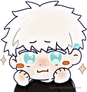 🤩 c4283544 @animestickerchannel Anime, Sticker, Charakter, Niedlich, Digitale Kunst whatsapp sticker