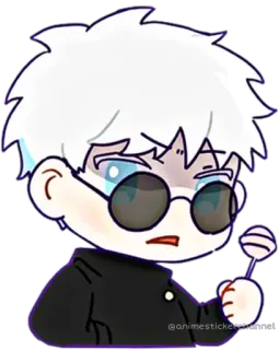 😒 ce85f218 Gojo Satoru Jujutsu Kaisen Anime, Manga, Gojo Satoru, Jujutsu Kaisen, Sticker, Charakter whatsapp sticker
