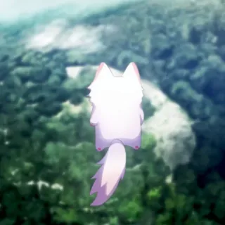 💮 6201770e binatang, serigala, putih, alam, imut whatsapp sticker