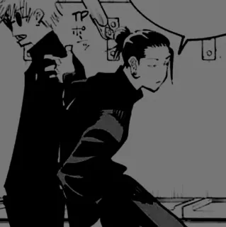 🕯 9bfb4de9 Anime, Manga, Personages, Zwart-wit telegram sticker