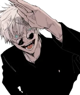 😄 31bfb4a7 Gojo Satoru Jujutsu Kaisen Anime, Manga, Gojo, Jujutsu Kaisen, Personage, Fanart whatsapp sticker