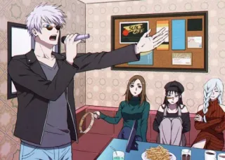 🎤 d08f814f Anime, Karaoke, Zingen, Feest, Vrienden whatsapp sticker