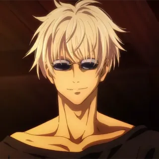 🤍 52fbff8c Satoru Gojo Jujutsu Kaisen Аниме, Манга, Колдун, Годжо, Сатору, Магическая Битва, Кайсен, Очки whatsapp sticker