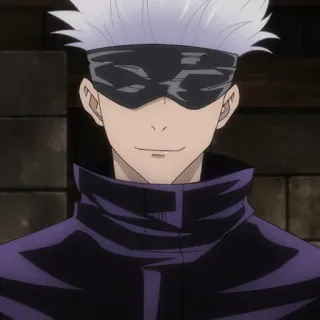 🤍 5b194622 Satoru Gojo Jujutsu Kaisen Аниме, Колдун, Годжо, Манга whatsapp sticker