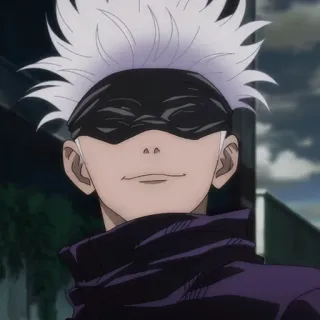 🤍 668823bd Satoru Gojo Jujutsu Kaisen Аниме, Годжо, Сатору, Магическая битва, Учитель whatsapp sticker