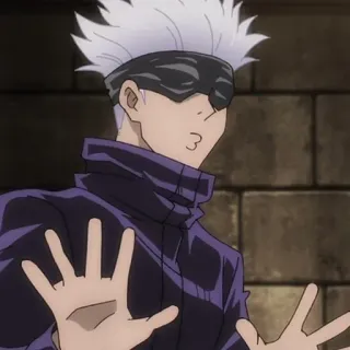 🤍 6b6fd073 Gojo Satoru Jujutsu Kaisen Аниме, Годжо, Магическая битва, Манга, Персонаж whatsapp sticker
