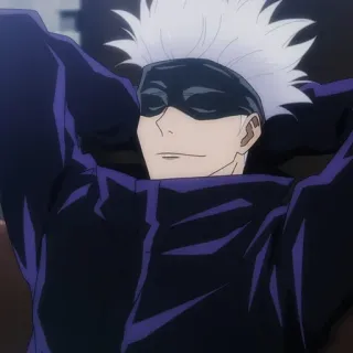 🤍 b33dd653 Gojo Satoru Jujutsu Kaisen Аниме, Манга, Годжо, Сатору, Магическая битва, Персонаж whatsapp sticker