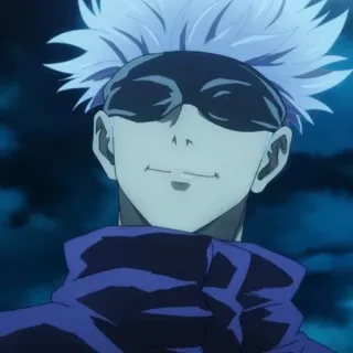 🤍 bad5ba28 Gojo Satoru Jujutsu Kaisen Аниме, Манга, Колдун, Годжо, Сатору whatsapp sticker