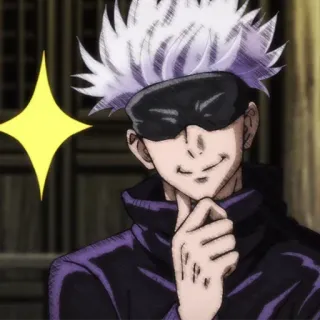 🤍 d6096f4e Gojo Satoru Jujutsu Kaisen Аниме, Манга, Годжо, Сатору, Магическая битва whatsapp sticker
