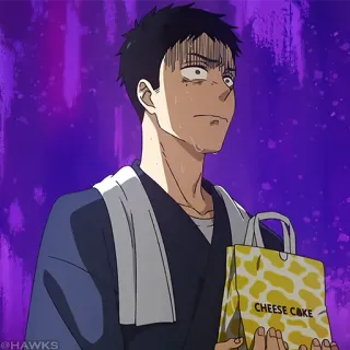 🎎 02ba8e19 CHEESE CAKE Anime, Käsekuchen, verlegen, Schweiß, Dessert telegram sticker
