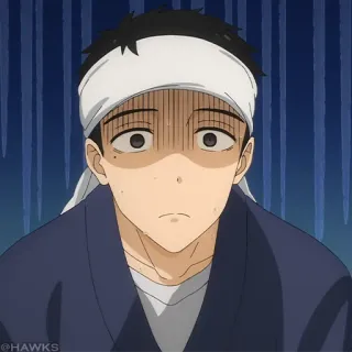 🎏 075c2074 Anime, besorgt, verängstigt, verlegen telegram sticker