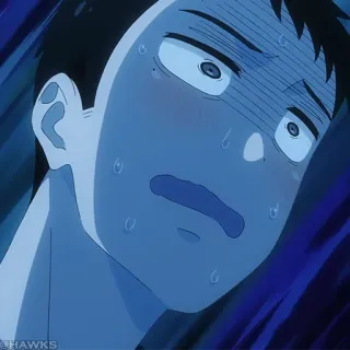 🎏 2d89b34e Anime, verängstigt, nervös, schwitzend telegram sticker