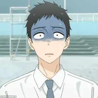 🎏 76c97aa5 Anime, geschockt, überrascht, besorgt, Manga telegram sticker