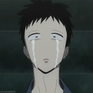🎏 f44ad24c Anime, weinen, traurig, Tränen, Charakter telegram sticker