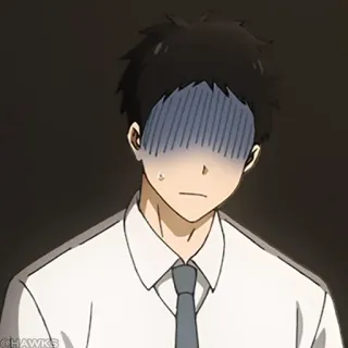 🎎 f86cb0c2 Anime, besorgt, verängstigt, nervös, Schweiß telegram sticker