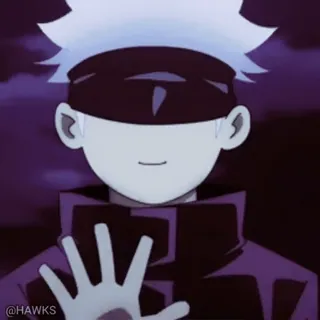 🖐 0da28eeb Gojo Satoru Jujutsu Kaisen Аниме, Годжо, Сатору, Магическая битва telegram sticker