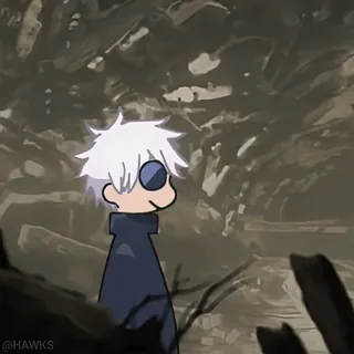 😐 0fb4ffba Gojo Satoru Jujutsu Kaisen аниме, годжо, сатору, магическая битва, колдовство, манга telegram sticker