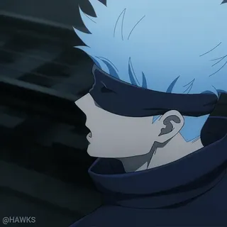 😮‍💨 1a47f8b0 Satoru Gojo Jujutsu Kaisen Аниме, Годжо, Сатору, Повязка, Персонаж telegram sticker