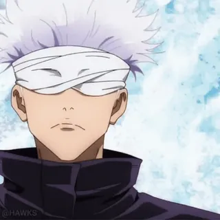 😐 1cc3abe5 Satoru Gojo Jujutsu Kaisen Аниме, Годжо, Сатору, Магическая битва, Повязка telegram sticker
