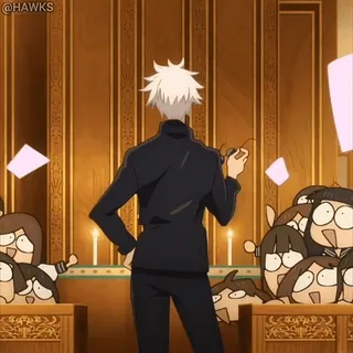 😎 5bc777b6 Satoru Gojo Jujutsu Kaisen Аниме, Персонаж, Годжо, Сатору, Магическая битва telegram sticker