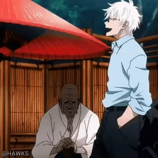 😂 5fd380a4 Gojo Satoru Jujutsu Kaisen Аниме, Колдун, Манга, Годжо, Магическая битва, Кайсен telegram sticker