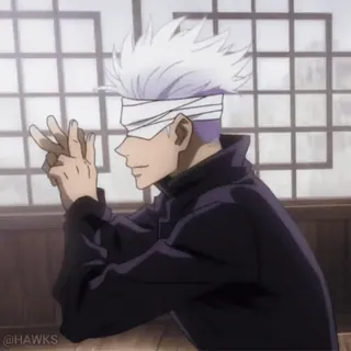 😮‍💨 94a84e63 Satoru Gojo Jujutsu Kaisen Аниме, Годжо, Сатору, Магическая битва, Повязка, Персонаж telegram sticker