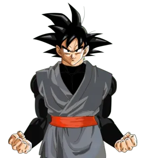 ⚫ af2716cf Goku Black Dragon Ball Super Аниме, Драки, Злодей, Супергерой, Гоку telegram sticker