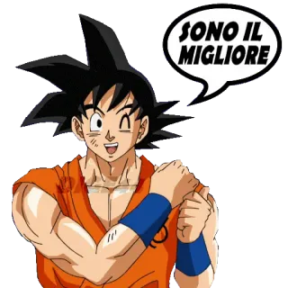 🏆 10d997a4 Goku Dragon Ball SONO IL MIGLIORE goku, dragon ball, anime, manga, beste, italienisch telegram sticker