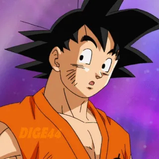 🙄 3ad98f50 Goku Dragon Ball Anime, Dragon Ball, Goku, Desenho animado, Mangá, Personagem telegram sticker