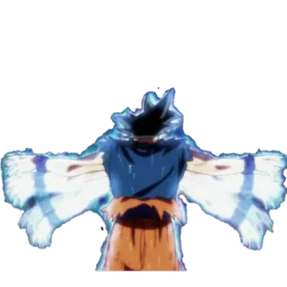🙌 5a492f16 Goku Dragon Ball anime, manga, dragon ball, goku, super saiyan, combattente, ultra istinto telegram sticker
