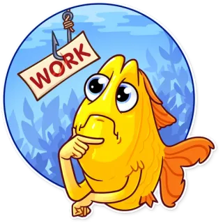 Gold Fish telegram stickers
