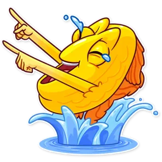 😂 be29c8fa fish, cartoon, emoji, funny, water, laughing, meme whatsapp sticker
