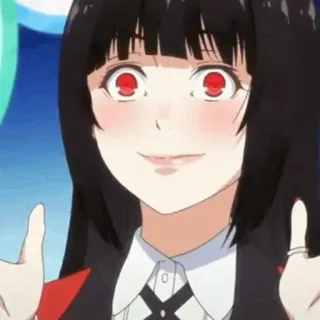 ♣️ 53e450d1 Yumeko Jabami Kakegurui Anime, Kakegurui, Yumeko Jabami, Pollice in su whatsapp sticker