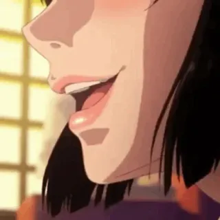 ♣️ e8c1ce1d Anime, Primo piano, Labbra, Faccia, Profilo whatsapp sticker