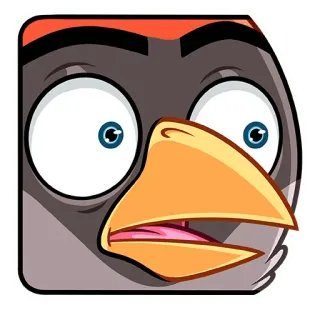 😳 398e1a78 Angry Birds, pássaro, desenho animado, animação, adesivo telegram sticker