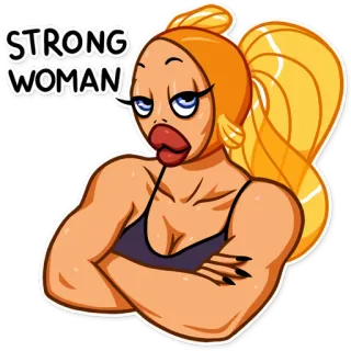 Goldfish Lady 🔱 telegram stickers