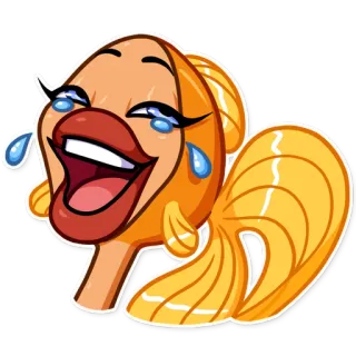 Goldfish Lady 🔱 telegram stickers