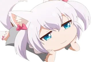 😏 4adb4b7e Anime, Chibi, Schattig, Vos, Meisje, Kawaii telegram sticker