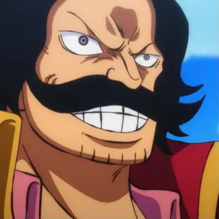 😁 fd443722 Gol D. Roger One Piece Anime, Manga, Pirat, One Piece, Gol D. Roger whatsapp sticker