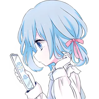 🧐 87e6a28e Anime Mädchen, Süß, Illustration, Sticker, Digitale Kunst, Cartoon whatsapp sticker