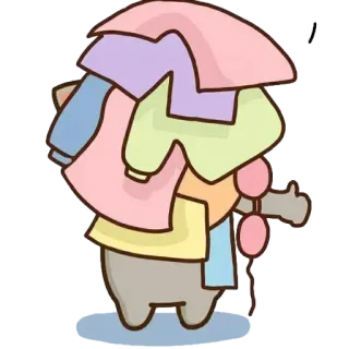 👍 1a00cded Kartun, Binatang, Kucing, Pakaian, Lucu, Kawaii, Lucu, Stiker whatsapp sticker