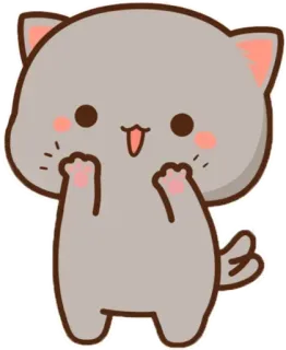 😉 e74e3942 kucing, imut, kawaii, binatang, stiker, kartun whatsapp sticker
