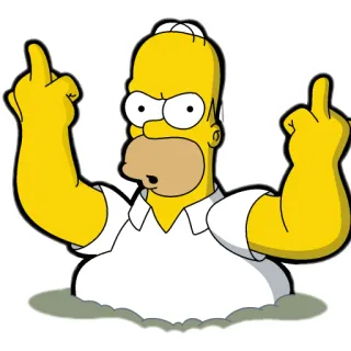 Гомер Симпсон @stickernayaa telegram stickers