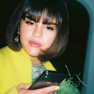 🍰 c3ef63f0 Selena Gomez Selena Gomez, celebrity, portrait, actress, singer telegram sticker