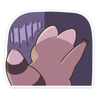 👋 e18473f4 gấu mèo, động vật, hình dán, hoạt hình telegram sticker