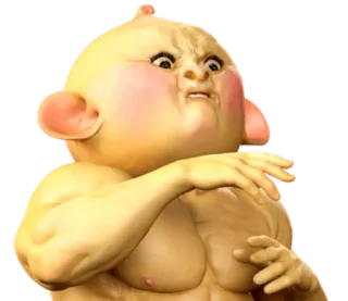 😶 25040d7a creatura, mostro, divertente, strano, cartone animato, bizzarro, personaggio telegram sticker