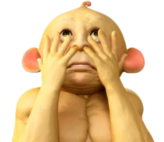 😫 77ff09dd creatura, mostro, divertente, strano, bizzarro, brutto telegram sticker